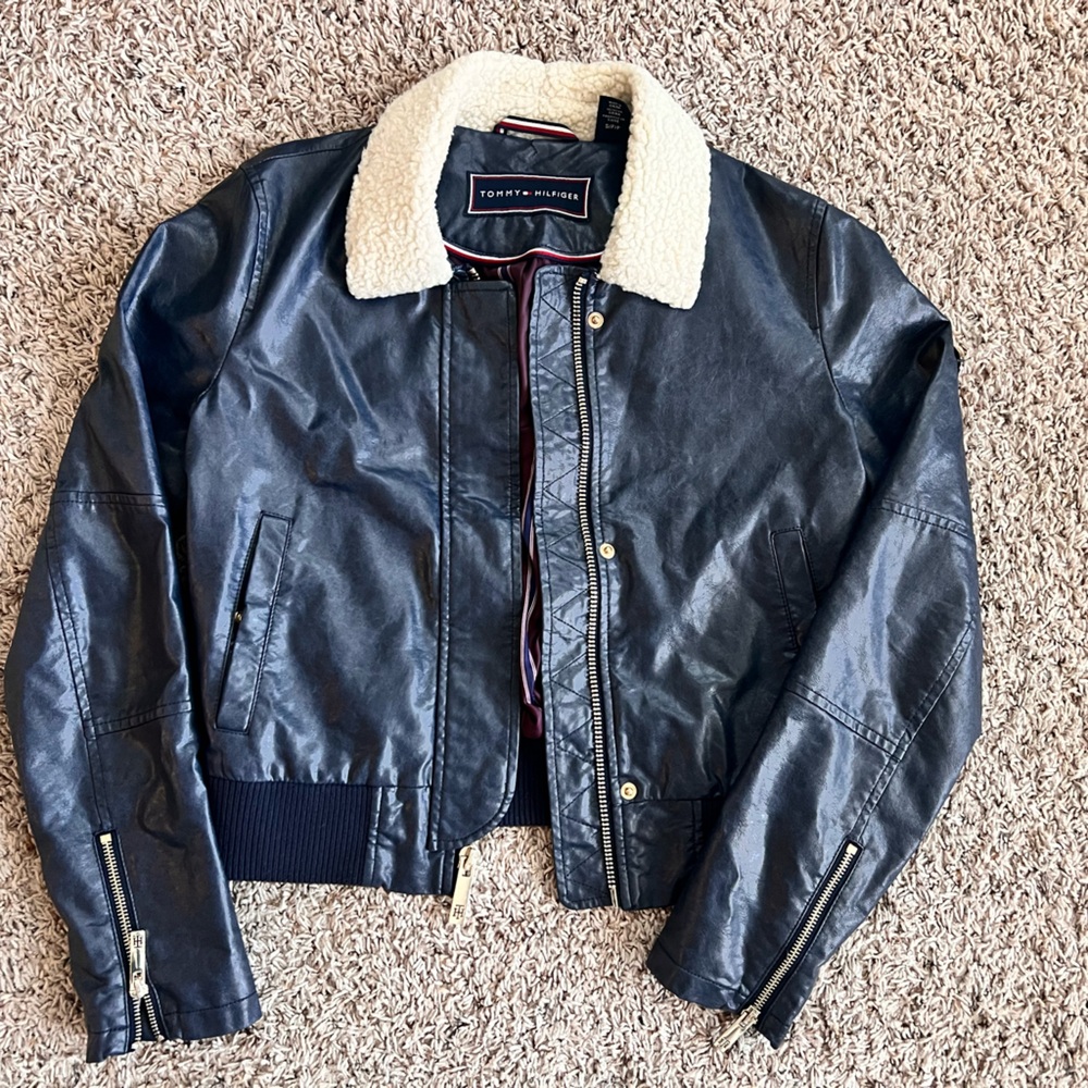 Tommy Hilfiger Leather aviator Jacket